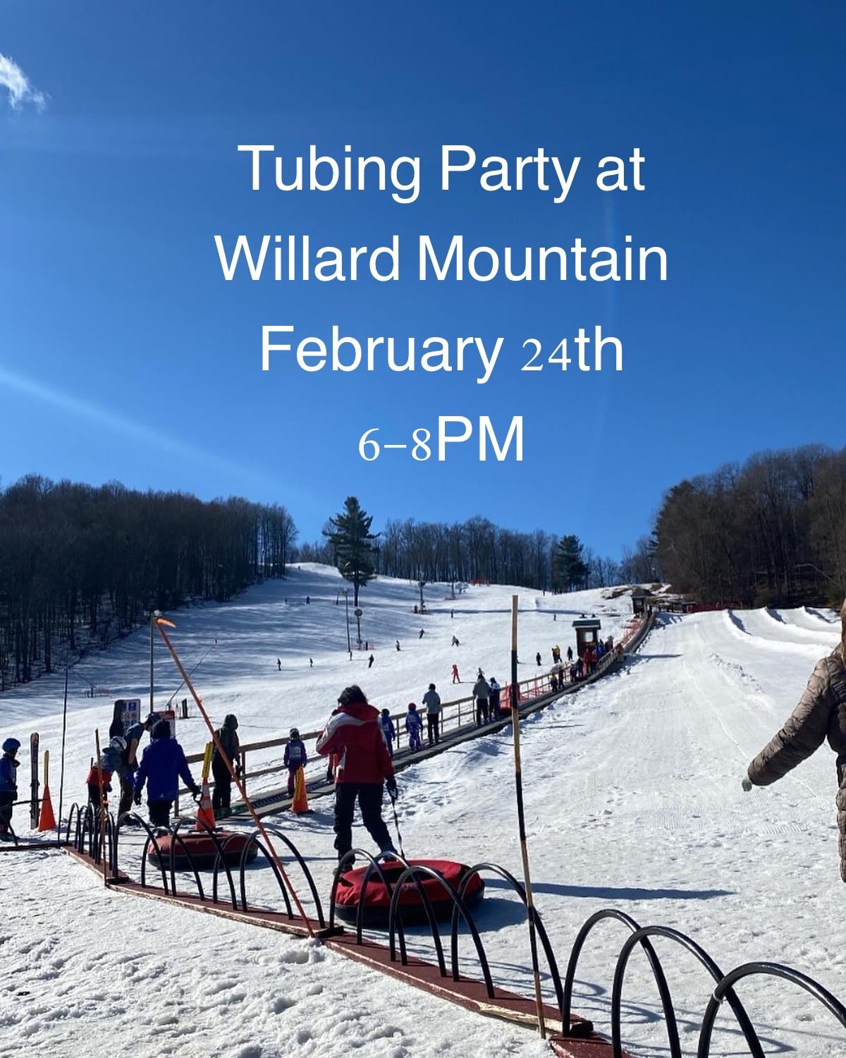 Tubing Party at Willard Mountain
